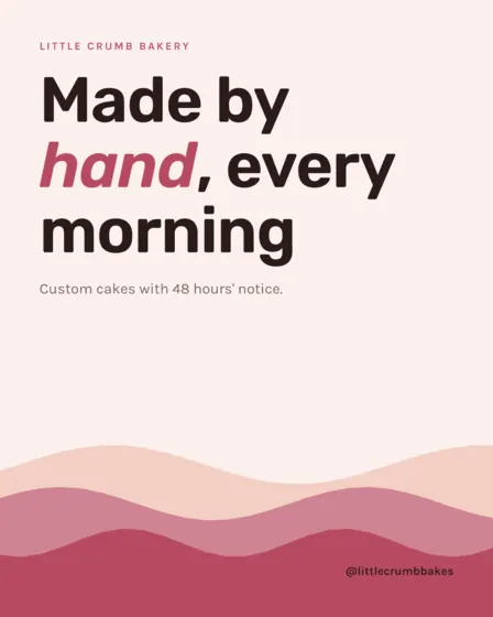 Blush Bakery Threads Post