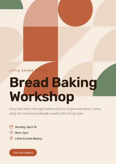 Terracotta Bakery Flyer A4