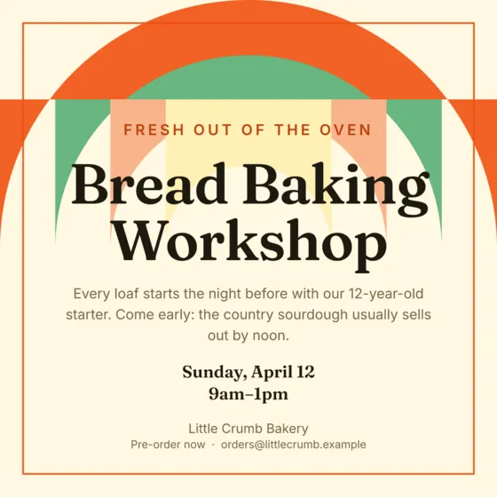 Citrus Bakery Invitation (5.5 X 5.5 In)