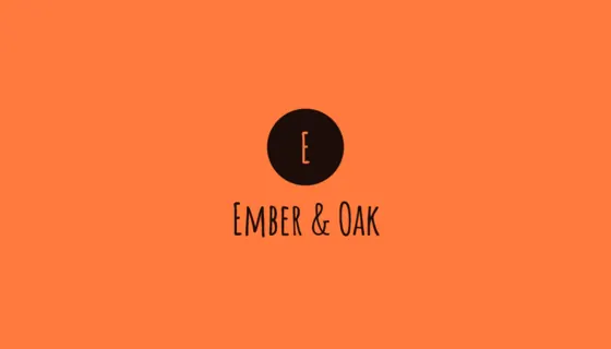 Ember Coffee Shop Business Card (US, 3.5 X 2 In)