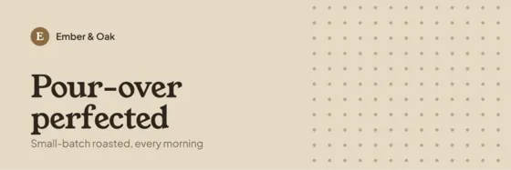 Sand Coffee Shop Newsletter Header