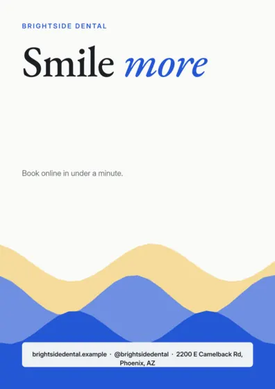 Paper Dental Clinic Poster A3