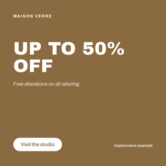 Sand Fashion Boutique Facebook Post (Square)