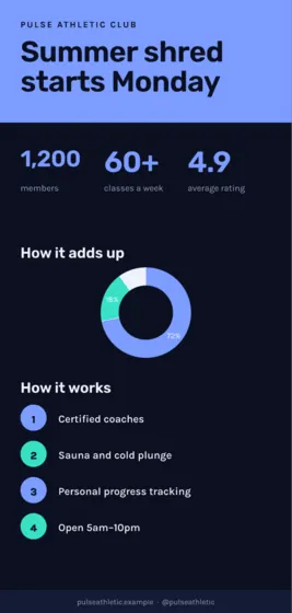 Midnight Fitness Studio Pinterest Long Pin