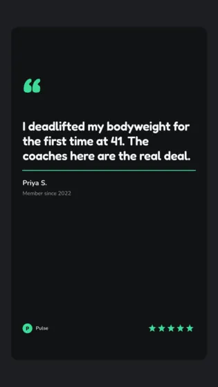 Carbon Fitness Studio Instagram Story