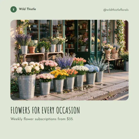 Sage Florist LinkedIn Post (Square)