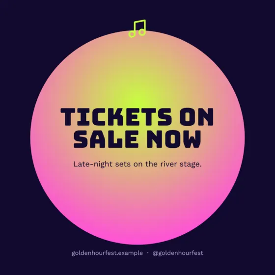 Electric Music Festival Instagram Post (Square)