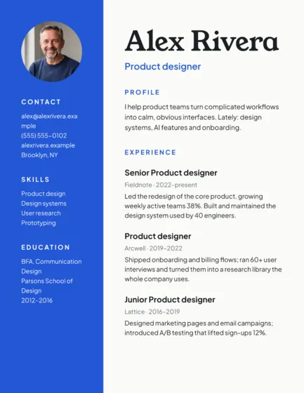 Paper Personal Brand Resume Letter