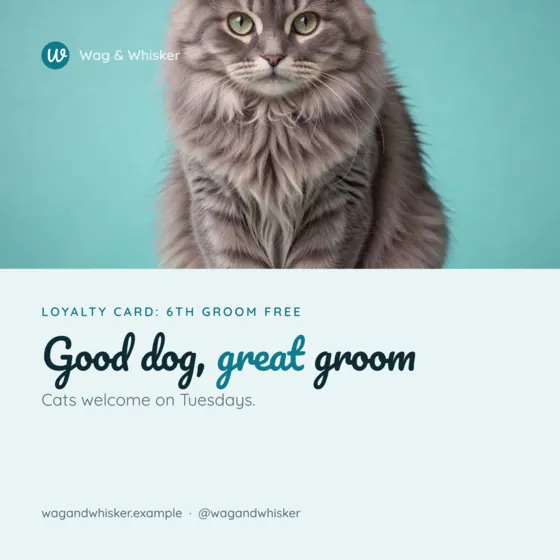 Ocean Pet Grooming LinkedIn Post (Square)