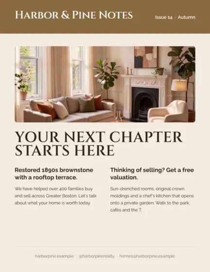 Sand Real Estate Newsletter Letter