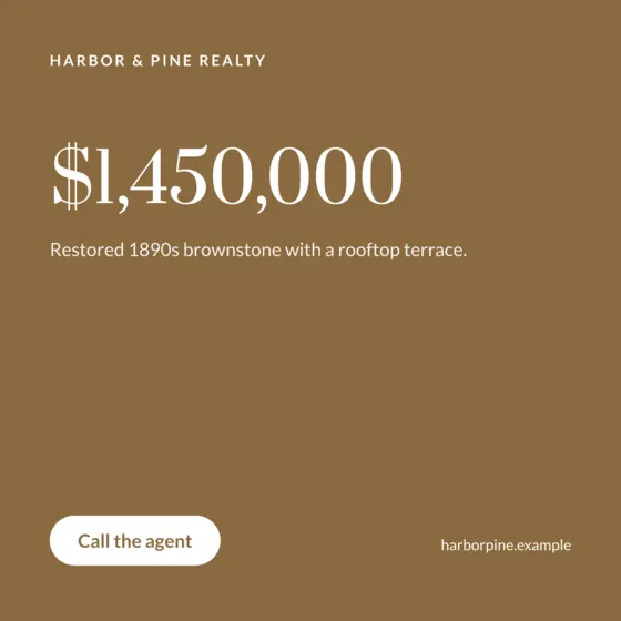 Sand Real Estate Instagram Post (Square)