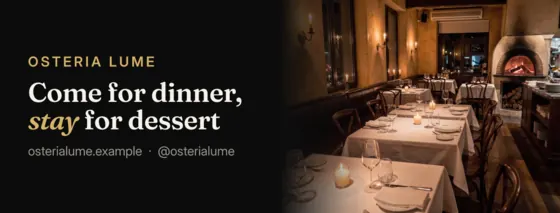 Noir Restaurant Facebook Cover