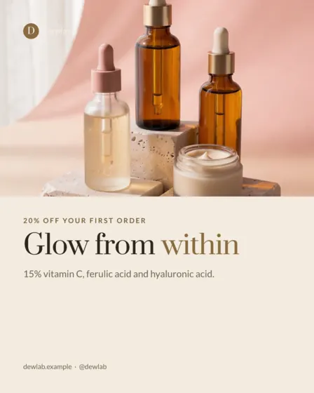Sand Skincare Brand Instagram Post (Portrait)