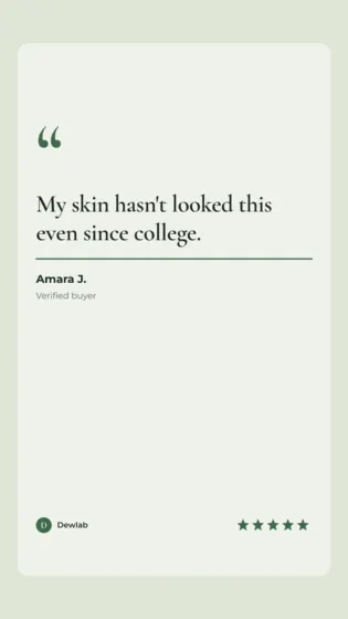 Sage Skincare Brand Instagram Story