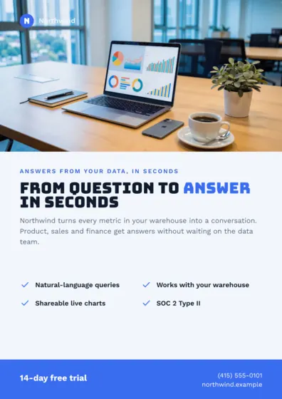 Glacier Tech Startup Flyer A4