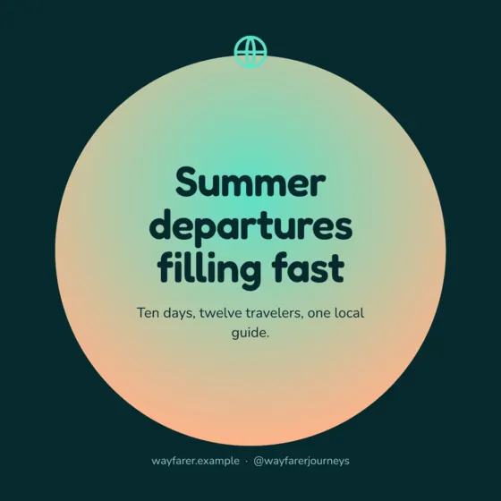 Lagoon Travel Agency Instagram Post (Square)