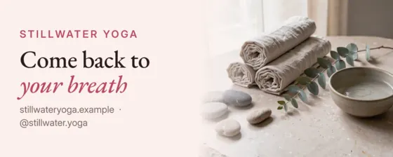 Blush Yoga & Wellness Twitch Profile Banner