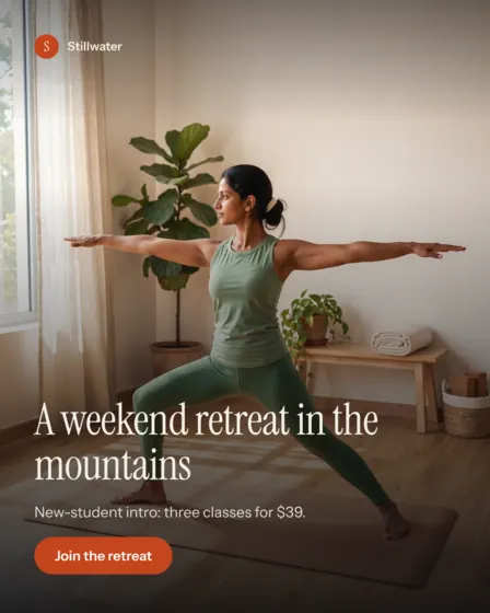 Linen Yoga & Wellness Instagram Post (Portrait)
