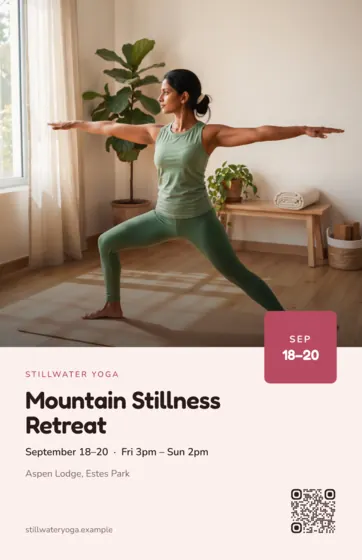 Blush Yoga & Wellness Poster Tabloid (11 X 17 In)